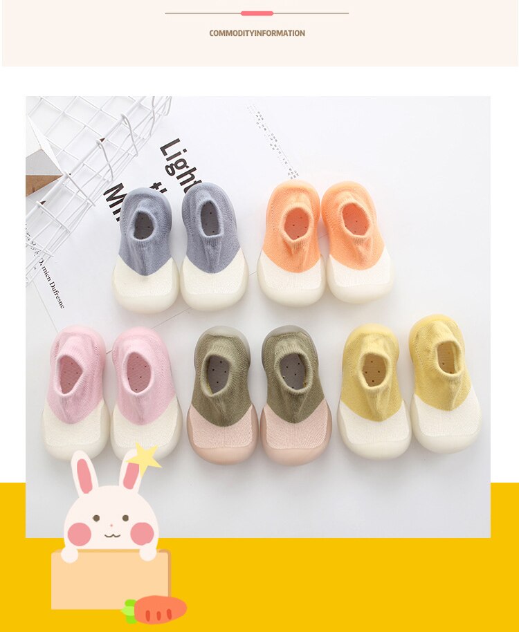 Baby Cartoon Anti-skid Floor Socks Spring and Autumn Leopard Print Children's Rubber Sole Shoes Baby Toddler Fashion Sock Shoes